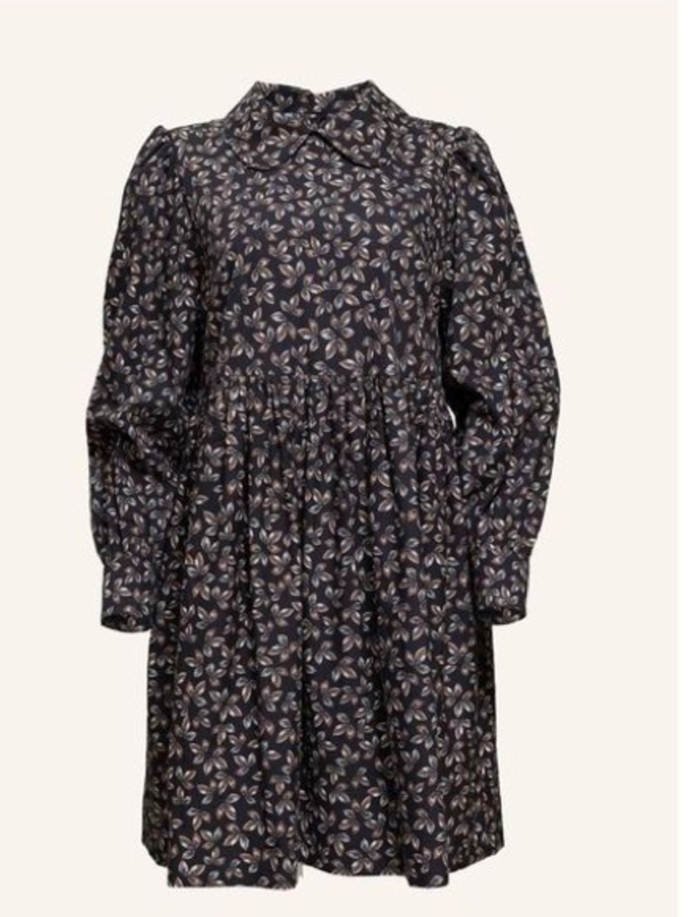 HELENE GALWAS Germany cotton print cottagecore babydoll dress medium